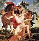 Rape of the Daughters of Leucippus by Peter Paul Rubens